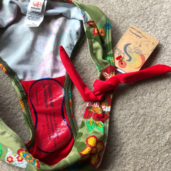 Ocean Pacific floral Swim bottom Size S - Picture 6 of 7